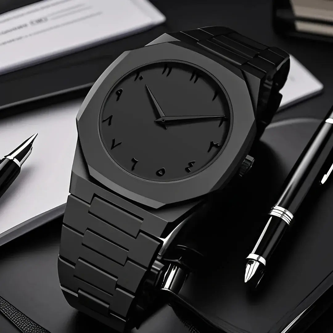 BLACK ARABIC AURA WATCH | IMPORTED - GRAND 50% OFF