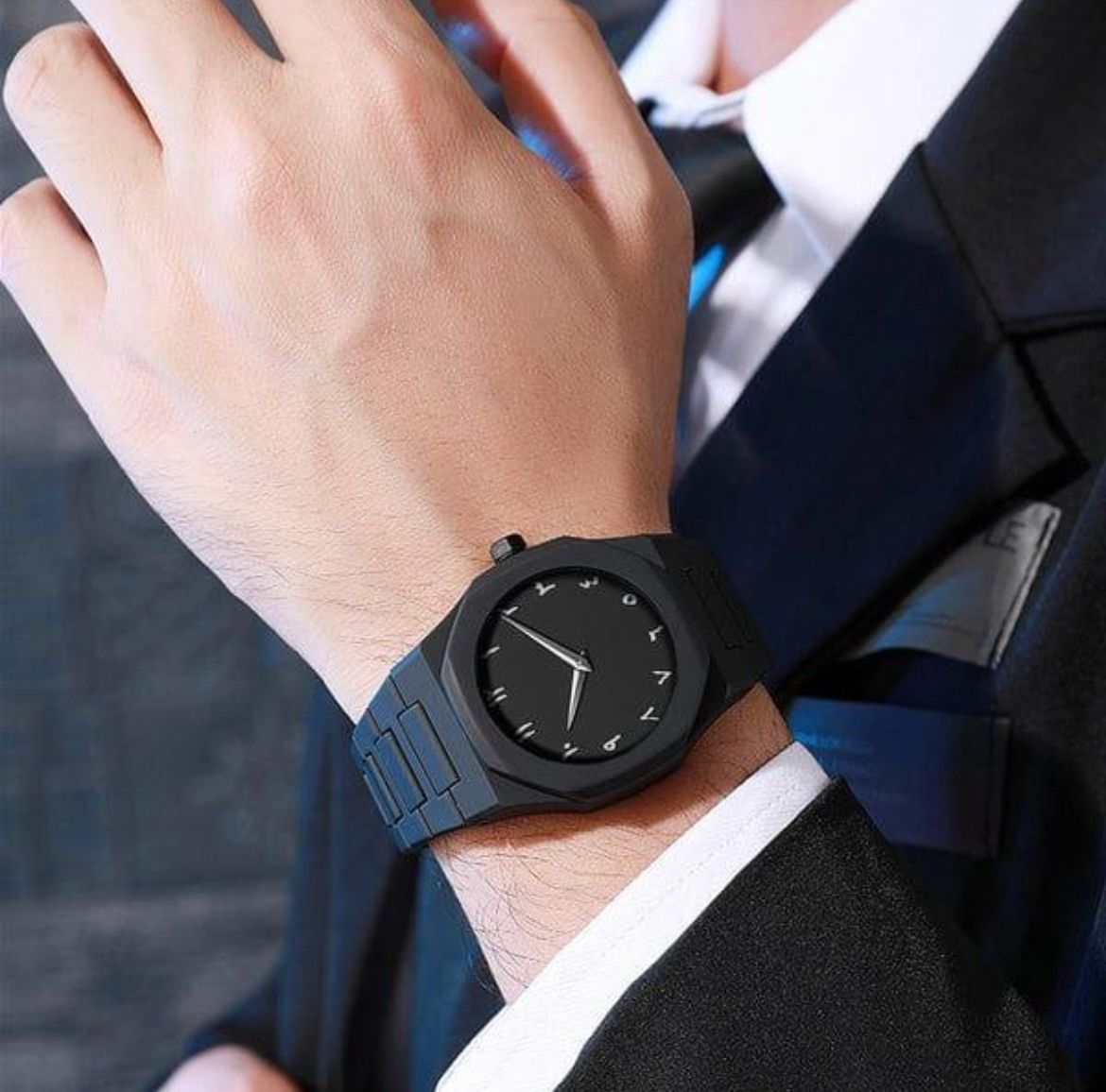 BLACK ARABIC AURA WATCH | IMPORTED - GRAND 50% OFF